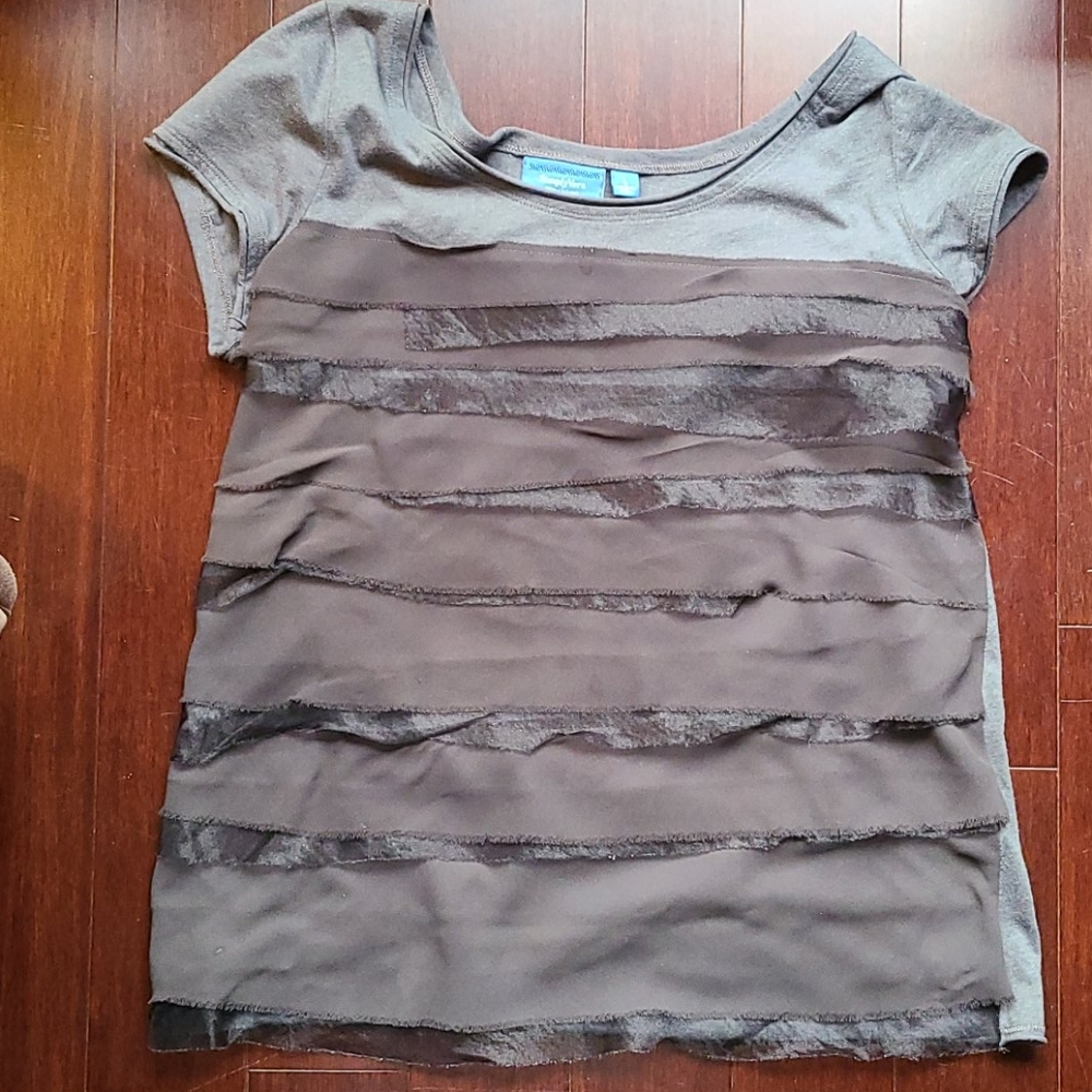Tiered Charcoal Tee